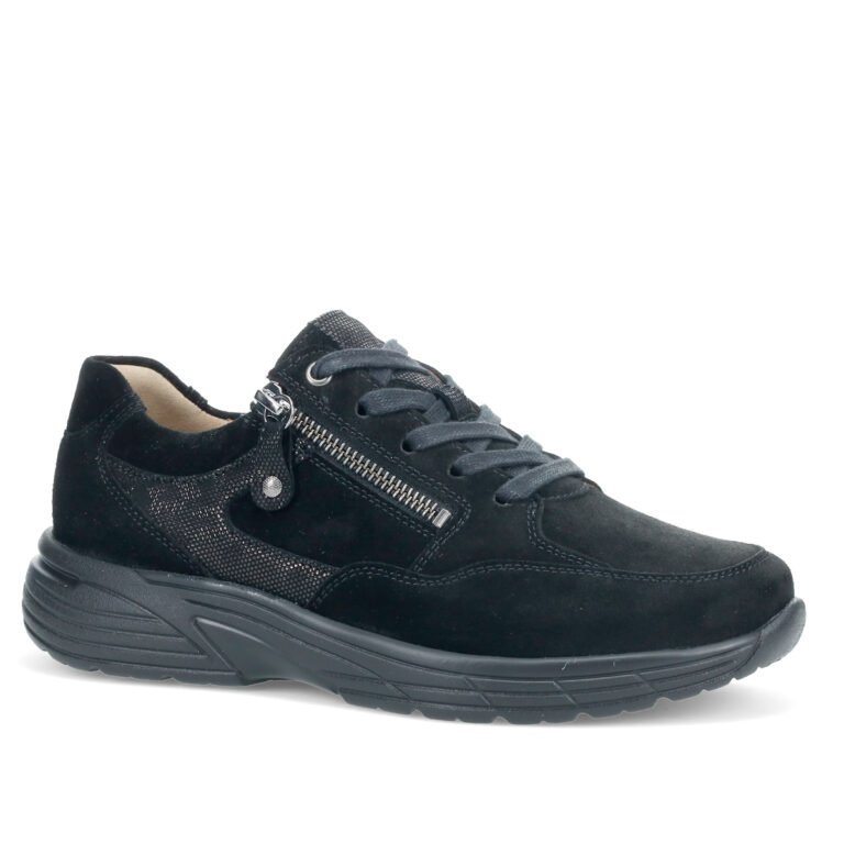 BLACK-BLACK - VELOUR - EMBOSSING