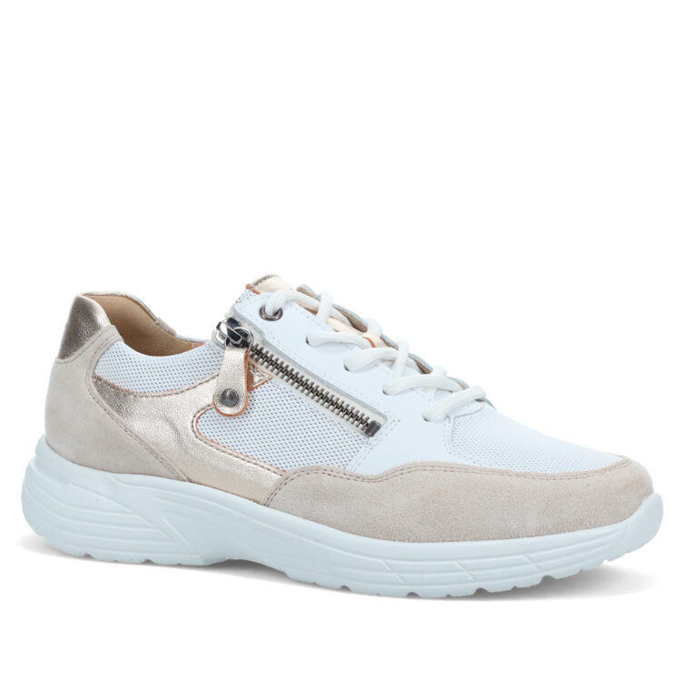 BEIGE-WEISS - VELOUR - NAPPA